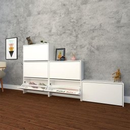 Sapateira com Porta Vai e Vem Multivisão Sapt-vaievem-br - 3