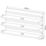 Sapateira 3 Prateleiras Suspensa Em Mdf - Branco - 4