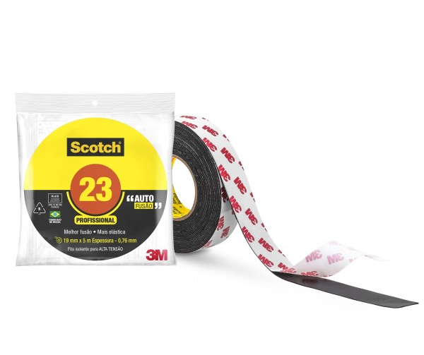 Fita Isolante Autofusão 19mmx5m 23br 3m - 2