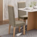 Ver imagem 2 de Conjunto 6 Cadeiras para Sala de Jantar Nice Espaldar Marrom/Mel/Caramelo