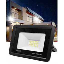 Refletor Led Holofote 20w Bivolt Prova Dágua Branco Frio - 2