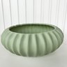 Vaso centro de mesa bacia ikebana verde menta médio luxo - 4
