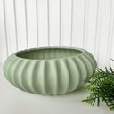 Ver imagem 3 de Vaso centro de mesa bacia ikebana verde menta médio luxo