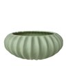 Vaso centro de mesa bacia ikebana verde menta médio luxo - 1