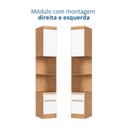 Ver imagem 5 de Modúlo para Quarto 217cm x 35,6cm Infinity Marrom/Cedro/Branco Line