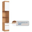 Ver mais imagens de Modúlo para Quarto 217cm x 35,6cm Infinity Marrom/Cedro/Branco Line