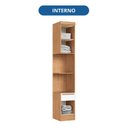 Ver imagem 6 de Modúlo para Quarto 217cm x 35,6cm Infinity Marrom/Cedro/Branco Line