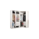 Ver imagem 2 de Modulado de Canto Evolution + Guarda-roupa de 1,20cm com Espelho Reflecta 100% Mdf Robel Móveis