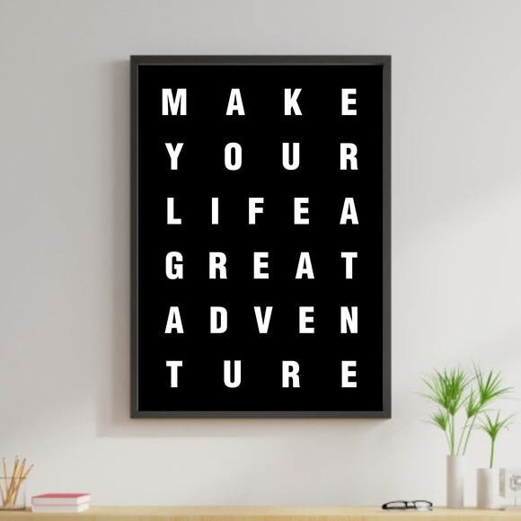 Quadro Decorativo Make Your Life a Great Adventure - 1