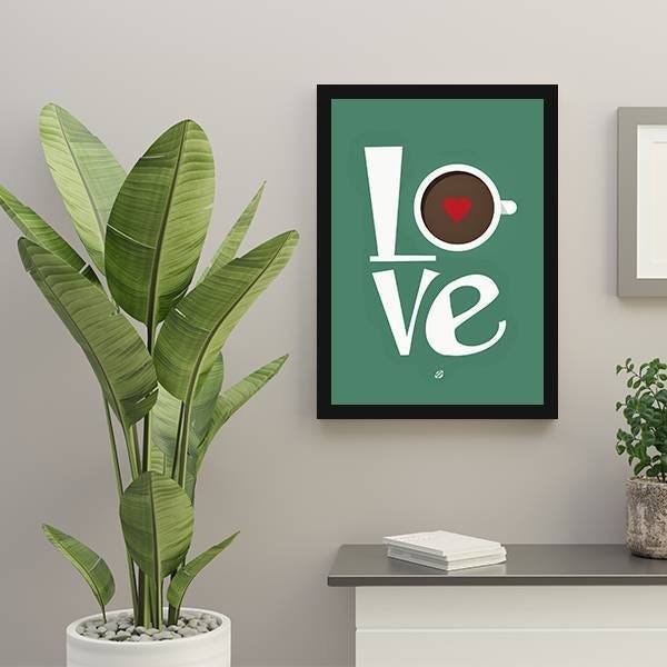 Quadro Decorativo Love Café - 2