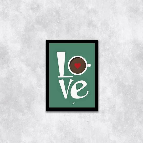 Quadro Decorativo Love Café - 1