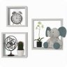 3 Nichos para Quarto de Bebê Infantil Parede Branco - 7