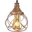 Ver imagem 3 de 2 Pendentes Aramado Esfera Balonê Cobre Rose Gold + 2 Lâmpadas Lustre Luminária Sala Cozinha Balcão