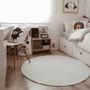 Ver imagem 1 de Tapete Boho Redondo Ø140cm Off White - Antiderrapante