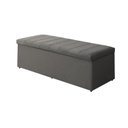 Ver imagem 1 de Calçadeira Baú Vitoria 138 cm Suede Cinza