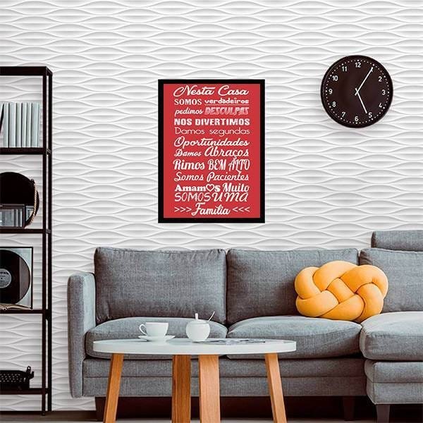 Quadro Decorativo Nesta Casa Somos Verdadeiros - 2