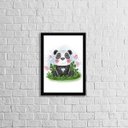 Ver imagem 1 de Quadro Decorativo Infantil Estilo Aquarela Pandinha