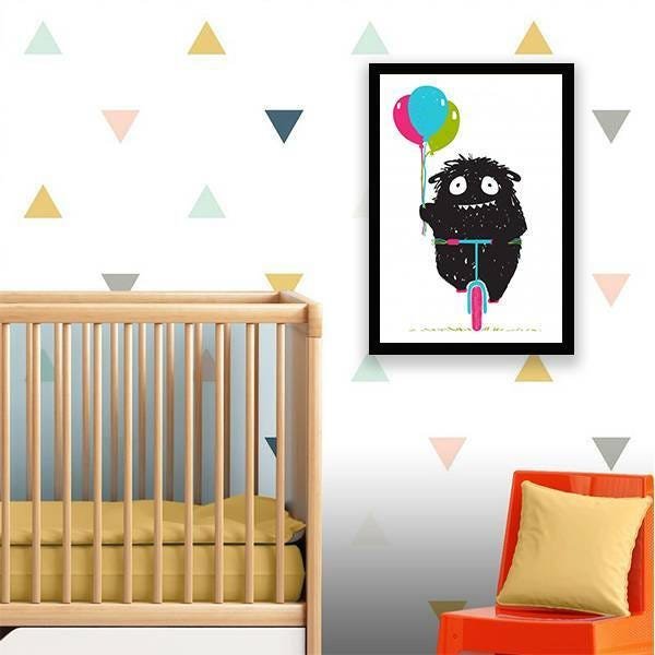 Quadro Decorativo Monstrinho com Balão - 2