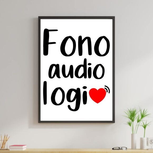 Quadro Decorativo Profissões - Fonoaudiologia - 1