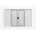 Ver imagem 3 de Veneziana 6 Folhas Aluminio Branco 1,00x1,00