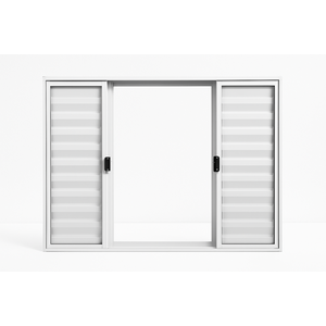 Veneziana 6 Folhas Aluminio Branco 1,00x1,00