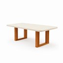 Ver imagem 7 de Sala de Jantar 180x90 Luna 6 Cadeiras Bom Pastor Naturale/Off Linho Off