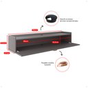 Ver imagem 6 de Rack Suspenso Home Classic New Pequeno Sala Estar Quarto Tv 32 Polegadas 1 Porta Puxador Concha - Lo