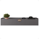 Ver imagem 5 de Rack Suspenso Home Classic New Pequeno Sala Estar Quarto Tv 32 Polegadas 1 Porta Puxador Concha - Lo