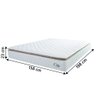 Colchão Casal Queen Molas Ensacadas City Pillow Top 158x198x23cm Branco/bege Hellen - 2