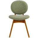 Ver imagem 2 de Cadeira para Sala de Jantar Cozinha Estofada Rattan Ibis L02 Bouclê Oliva - Lyam Decor