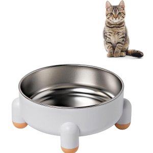 Comedouro Elevado Gato Cao Cachorro Tigela Removivel Raçao Animal de Estimaçao Resistente Seguro Gra