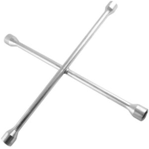 Chave Roda Cruz 4 Bocas 17X19X21X23 Universal Cromada Cinoy