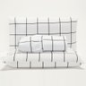 Kit Jogo de Cama Lençol Cama Queen + Fronhas Listradas Atual 3 Peças - 2