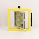 Ver imagem 3 de Porta Retrato Giratorio Amarelo 12x12 Cm