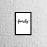 Quadro Decorativo Palavra Family - 1