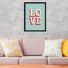 Quadro Decorativo Love Fundo Verde - 2