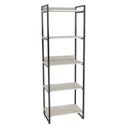 Ver imagem 6 de Kit 2 Estantes Livreiro Multiuso Prisma Estilo Industrial 60cm 5 Prateleiras C08 Snow - Mpozenato