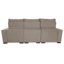 Ver imagem 6 de Sofá Retrátil e Reclinável 2.50m Molas Ensacadas e Costura Tripla Cama inBox Nobre Suede Bege