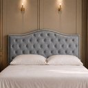 Ver imagem 1 de Cabeceira para Cama Box King 203cm Diesis Linho Cinza - Sallar Home