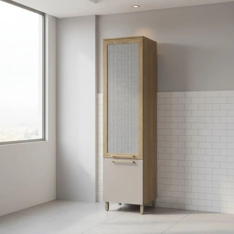 Armário de Cozinha Paneleiro com Telinha 2 Portas 50cm Botanic Kappesberg