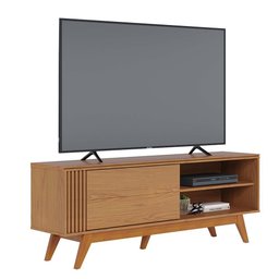 Rack para Sala bancada de tv 60'' 1 Porta Ripado Tarsila Freijó C04 - D'rossi - 12
