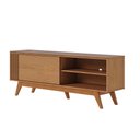 Ver mais imagens de Rack para Tv 60 Polegadas Sala bancada 1 Porta Ripado Tarsila Freijó C04 - D'rossi