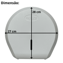 Ver imagem 7 de Dispenser Porta Papel Higiênico Rolão New Classic Branco