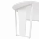 Ver imagem 4 de Mesa de Reunião Orgânica 180cm com Caixa de Tomadas Pés Metal Branco F5 Office