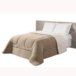 Coberdron Casal Queen Dupla Face Sherpa Manta Soft Bege - 5