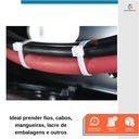 Ver imagem 5 de 100 Abraçadeira Nylon Branca 150x4,8mm - Starfer