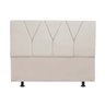 Cabeceira Estofada Solteiro 110CM Jade Courino Bege - D A DECOR D&A Decor - 1