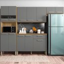 Ver imagem 1 de Kit Cozinha Ambiente Versalhes 4 Peças Freijó Gris - Kits Paraná