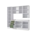 Ver imagem 3 de Armário de Cozinha Compacta Nicho Micro-ondas 100% Mdf 230cm Branco/verde Oliva Celeste Kappesberg