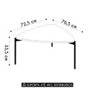 Ver imagem 5 de Mesa de Centro Orgânica para Sala Pé Metal Zira D04 Bali - Mpozenato